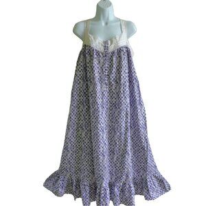 Victoria's Secret Old Fashioned Vintage Nightgown Lace Turkish Cotton Gold Label